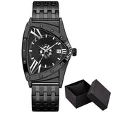 Luxury Classic Brand Multicolour Triangle Quartz Wristwatches -  Dial wth Roman Numerals Business Mens Wristwathes