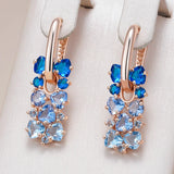 14K Gold Filled Pink Red Green Blue Purple AAA Zircon Crystals Earrings Fine Jewellery