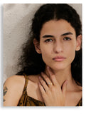 18K Gold Plated Stainless Steel AAA Zirconia Diamond  Delicate Ring Exquisite Fashion Jewellery