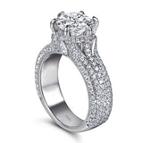 Selection of 2 Carat Multicolour VVS1 D Colour Moissanite Silver Wedding Rings