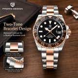 Luxury Brand Mechanical Stainless Steel GMT Watch Sapphire Glass Diver Watch