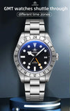 Top Brand Business Stainless Steel Quartz Watches, Luxury Super Luminous 20Bar Diving Wristwatches Best Gift for Men