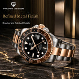 Luxury Brand Mechanical Stainless Steel GMT Watch Sapphire Glass Diver Watch