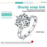 Stunning 1-3CT VVS1 D Colour Moissanite Diamonds Rings for Women Engagement Promise Wedding High Qualiy Jewellery