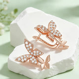 14K Gold Filled Butterfly AAA Zircon Diamonds Drop Earrings High Quality Jewellery