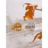 18K Gold Plated Trendy Conch Ocean Series Casting Fashion Charm Ring