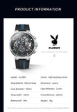 Best Selling Top Brand Casual Fashion Trendy Original Silicone Strap Waterproof Quartz Multifunction Men's Watches