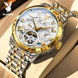 Best Selling Luxury Brand Skeleton Automatic Mechanical Fashion High Quality Multifunction WristWatches for Men