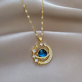 New Arrival Delicate and Beautiful Starry Pendant Necklace With Micro-Inlaid AAA Zirconium Crsytals - Luxury Pendant