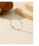 Minimalist Stackable VVS1 D Colour Moissanite Rings 925 Sterling Silver Ring