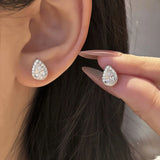 Selection of 0.5-2ct Cut 3EX D VVS1 Moissanite Diamonds Silver Stud Earrings