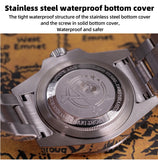 200m Water Resistance Ceramic Bezel Stylish Stainless Steel Quartz Men's Dive Watch