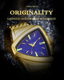 New Arrival Popular Triangle Men's Watches - Large Dial Quartz Steel Band Casual Personality Calendar Wristwatches