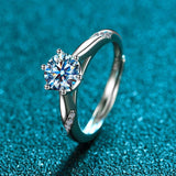 Stunning 1-3CT VVS1 D Colour Moissanite Diamonds Rings for Women Engagement Promise Wedding High Qualiy Jewellery
