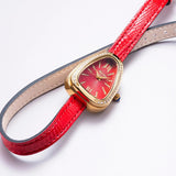 Classic Luxury Top Brand Noble Red Snake Leather Strap Bracelet Quartz Fashion Unique Watches for Woman