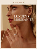Unique Decorative Design Freshwater Pearl VVS1 D Colour Moissanite Silver Ring