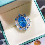 Dazzling Ocean Blue or Lovely Yellow Treasure High Quality AAAAA High Carbon Diamond Women's Rings - Fine Jewellery - The Jewellery Supermarket