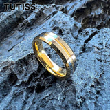 New Center Groove Beveled Edges 6mm 8mm Nice Couples Shiny Tungsten Wedding Rings for Men and Women