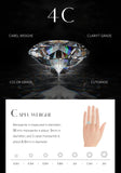 Three Stone 2.0ct D Colour VVS1 Round 18KWGP Silver Moissanite Diamonds Rings For Women Diamond Test Passed Jewellery