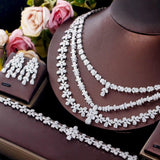New Full Luxury Multi Layered Triple Big Necklace Heavy AAA+ CZ Diamonds Wedding Jewellery Sets for Brides - The Jewellery Supermarket