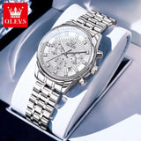 Luxury Fashion Brand Waterproof Luminous Multifunctional Chronograph Quartz Ladies Watches With Box - Ideal Gifts