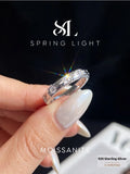 Superb Round VVS1 D Colour Moissanite Diamond Stellar Spikes Ring Fine Jewellery