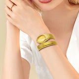 Famous Brand Dress Jewellery Fashion Quartz Snake Watch For Women
