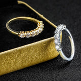 Platinum Plated 3mm 0.7ct D Colour VVS1 Moissanite Diamond Rings 925 Sterling Silver Wedding Engagement Jewellery