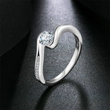 5.0mm Round Cut Solitaire Moissanite Diamond Antique Style Sterling Silver Engagement Wedding Fine Jewellery Rings