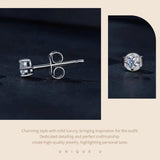 Excellent D Colour Moissanite Diamonds 4 Prongs Earrings 925 Sterling Silver Fine Jewellery for Men and Women - The Jewellery Supermarket