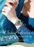 Original Luxury Brand Zircon Diamonds Dial Quartz Women Watches Fashion Business Bracelet Waterproof Wristwatch