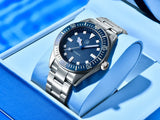Top Brand New Men's Mechanical Watch NH35 Automatic Men's Sapphire Glass Ceramic Bezel Stainless Steel 10BAR Watch