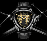 New Arrival Top Brand Luxury Creative Racing and Triangle Design Silver Skeleton Dial Automatic Mechanical Watches