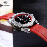 Popular Stainless Steel Calendar Display Luminous 200m Diver Silicone Quartz Watch
