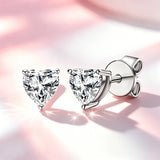 Fashionable 0.5~2.0ct Selection of Moissanite Diamonds Silver Certificated Earrings