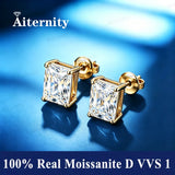 Luxury 0.5-2 Carats Marquise Heart Pear Princess Cut Moissanite Diamonds Stud Earrings