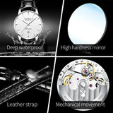 Famous Brand Fashion Luxury Original Classic Automatic Mechanical Watch for Men - Waterproof Auto Date Wrist Watch