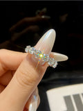 Remarkable 0.1-0.5CT VVS1 D Colour Moissanite Diamond Engagement Eternity Ring