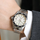 New 38mm Diver Mens Watch Japan NH35A Automatic Mechanical Sapphire Glass Date Luminous 200M Waterproof Wristwatch