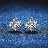 Awesome D Colour VVS1 Moissanite Diamonds Stud Earrings -  Sparkling Diamond Engagement Wedding Fine Jewellery - The Jewellery Supermarket