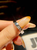 Simple Real 0.2ct Moissanite Diamond Engagement Rings For Men Gift Real 925 Sterling Silver Top Quality Fine Jewelry