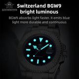 Luxurious Top Brand Men's Analog Quartz Watch BGW9 Luminous 20 Bar Waterproof Diving Stainless Steel Men Watches