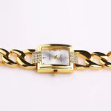 New Arrival Top Brand Luxury Women's Watches - Gold Colour Bracelet Quality Rhinestone Crystals Ladies Watches - The Jewellery Supermarket