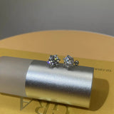 Premium 0.2-3ct Moissanite Diamonds Sterling Silver Unisex Stud Earrings