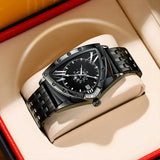 New Arrival Triangle Design Golden Waterproof Stainless Steel Men Sports Quartz Watches - Popular Choice
