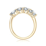 Trendy 3.26cttw D Colour VVS1 Full Moissanite Engagement Rings For Women S925 Silver 18K Gold Plated Fine Jewellery