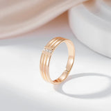 Adorable 14K Filled Gold AAA Cubic Zirconia Diamonds Unisex Luxury Ring