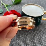 New Arrival Two size Grooves For Inlay Channel Polished Shiny Dome Edges 8MM Tungsten Blank Wedding Rings
