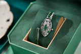 New Arrival Fashion Snake Design Women Bracelet Watches Inlaid with Rhinestones Cuff Bangle Quartz Jewellery Watches
