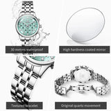 Luxury Fashion Brand Waterproof Luminous Multifunctional Chronograph Quartz Ladies Watches With Box - Ideal Gifts